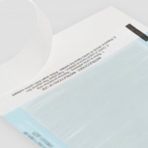 Peelable bag with self-sealing closure